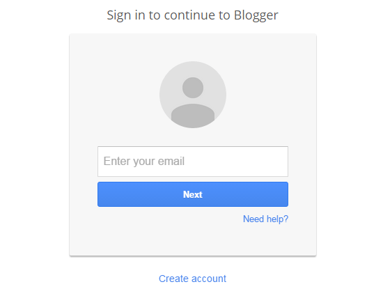 Login In To Blogger