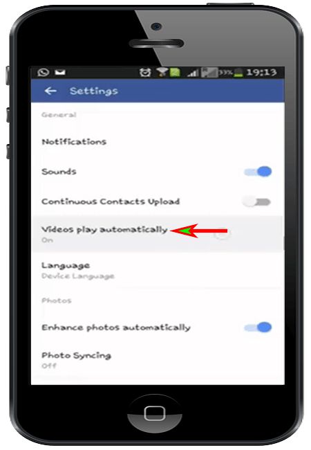 Turn-Off-Auto-Play-Video-In-Facebook In Mobile Part 1