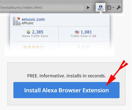 Clcik On Install Alexa Browser Extension