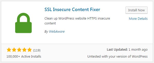 SSL Insecure Content Fixer Plugin
