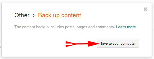Download Your Blog Backup