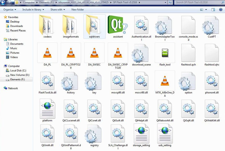 Open SP Flash Tool Folder