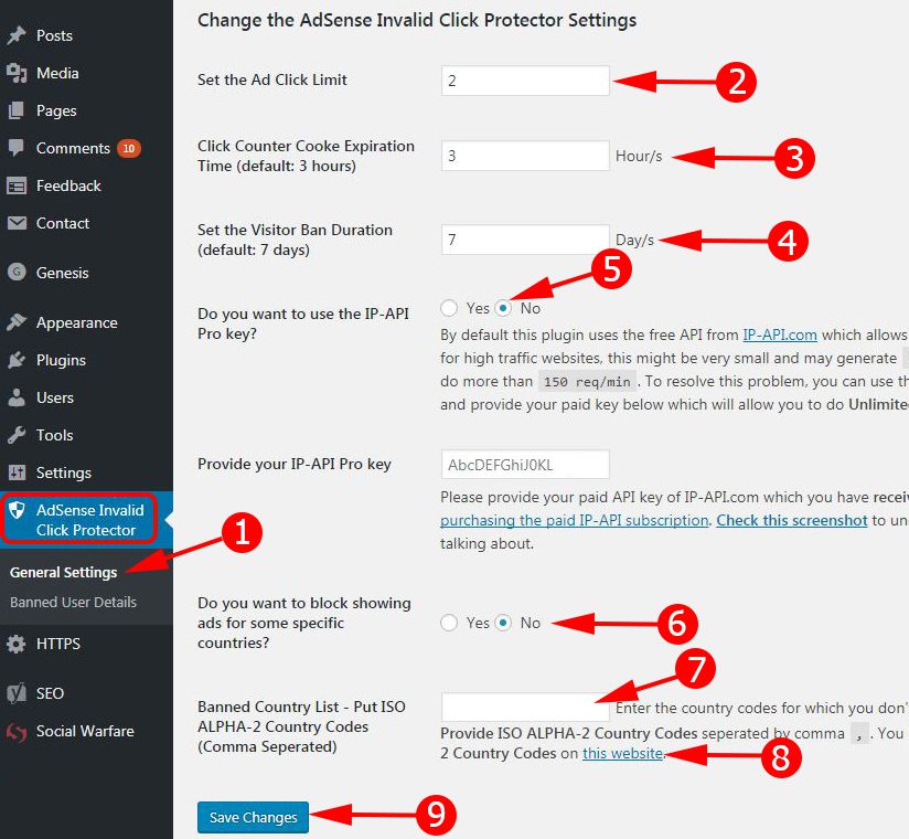 AICP Plugin Setting For Save Adsense Account