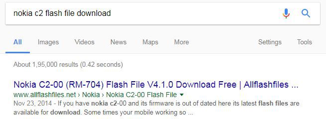 Download Nokia C2 Flash file