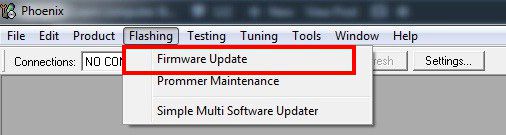 Select Frimware Update
