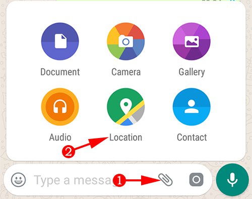 WhatsApp Location Facility