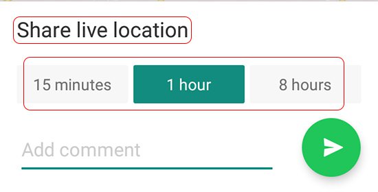 WhatsApp Share Live Location