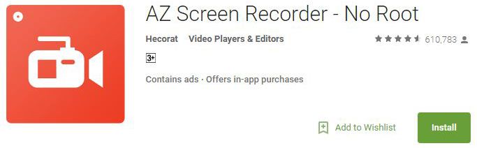 AZ Screen Recorder App