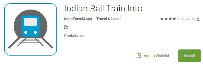 Indian Rail Train Info