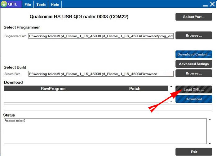 Load XML button ke upper click kare