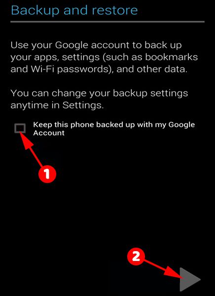 Backup you play store