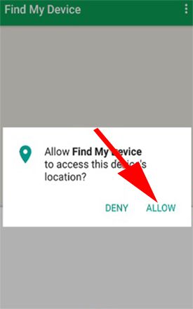 Find My Device app ko allow kare