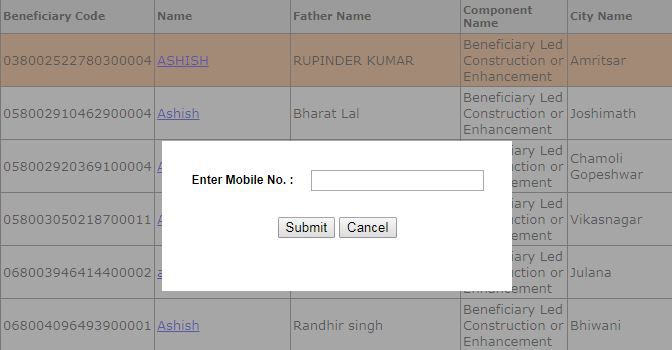 Pradhan Mantri Awas Yojana Shahri suchi