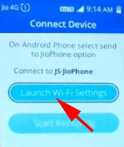 Select Launch Wifi Settings