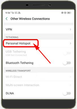 Personal Hotspot Setting in hindi