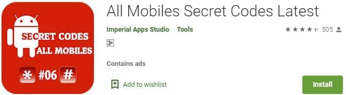 All Mobiles Secret Codes Latest app