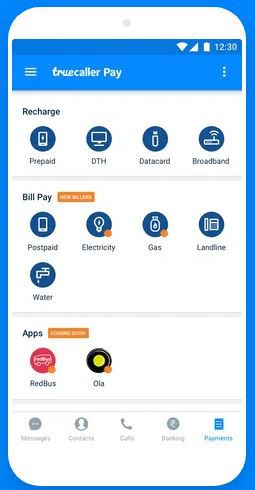 Truecaller money transfer app