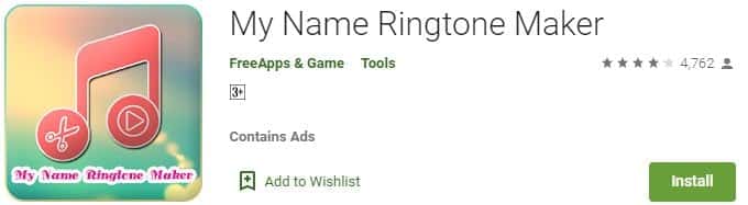 My Name Ringtone Maker FreeApps and Game