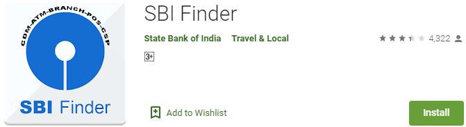 SBI Finder, Atm cash pata karne wala app