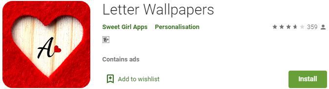 Letters Wallpapers App