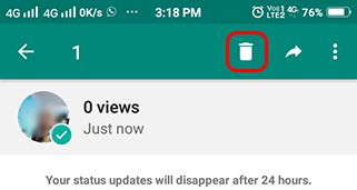 WhatsApp Status delete kaise kare