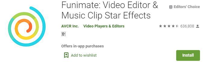 Funimate Video Editor Music Clip Star Effects