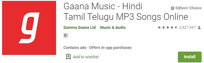 Gaana Music - MP3 Songs download wala app