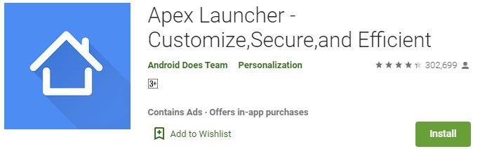 Apex Launcher App