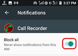 hidden call recorder app setting