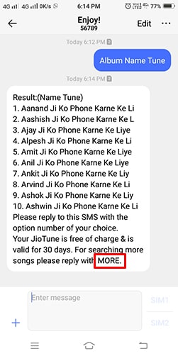 apne naam ka ringtone set kare jio