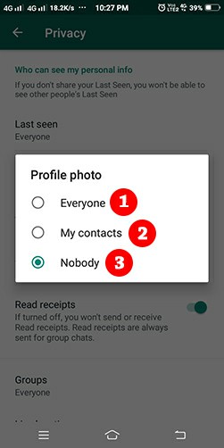 whatsapp dp lock hide in hindi