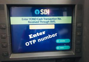 otp number dale sbi atm