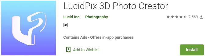 LucidPix 3D Photo Creator