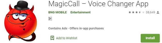 MagicCall Voice Changer App