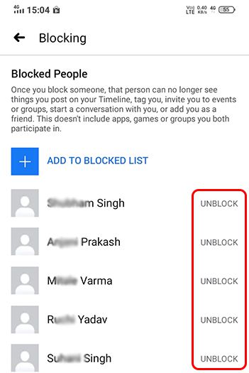 unblock facebook id