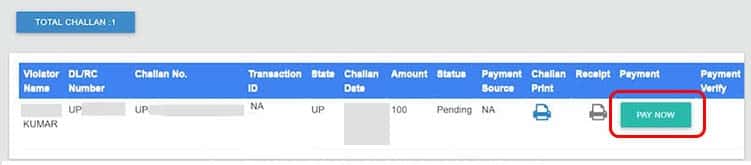 E-Challan Payment Online Kiase Kare