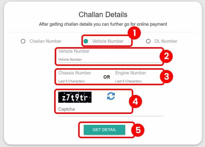 Get Challan Details