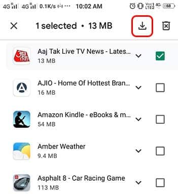 delete app ko wapas install kare