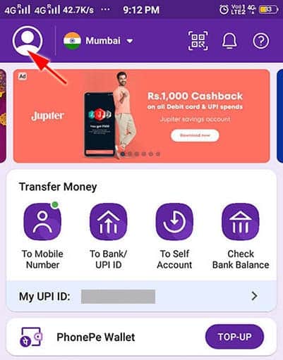 phonepe me new bank account kaise jode