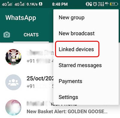 whatsapp linked device