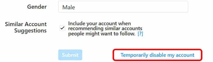 Temporarily Deactivate Your Instagram Account