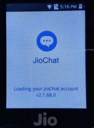 jio chat app open kare