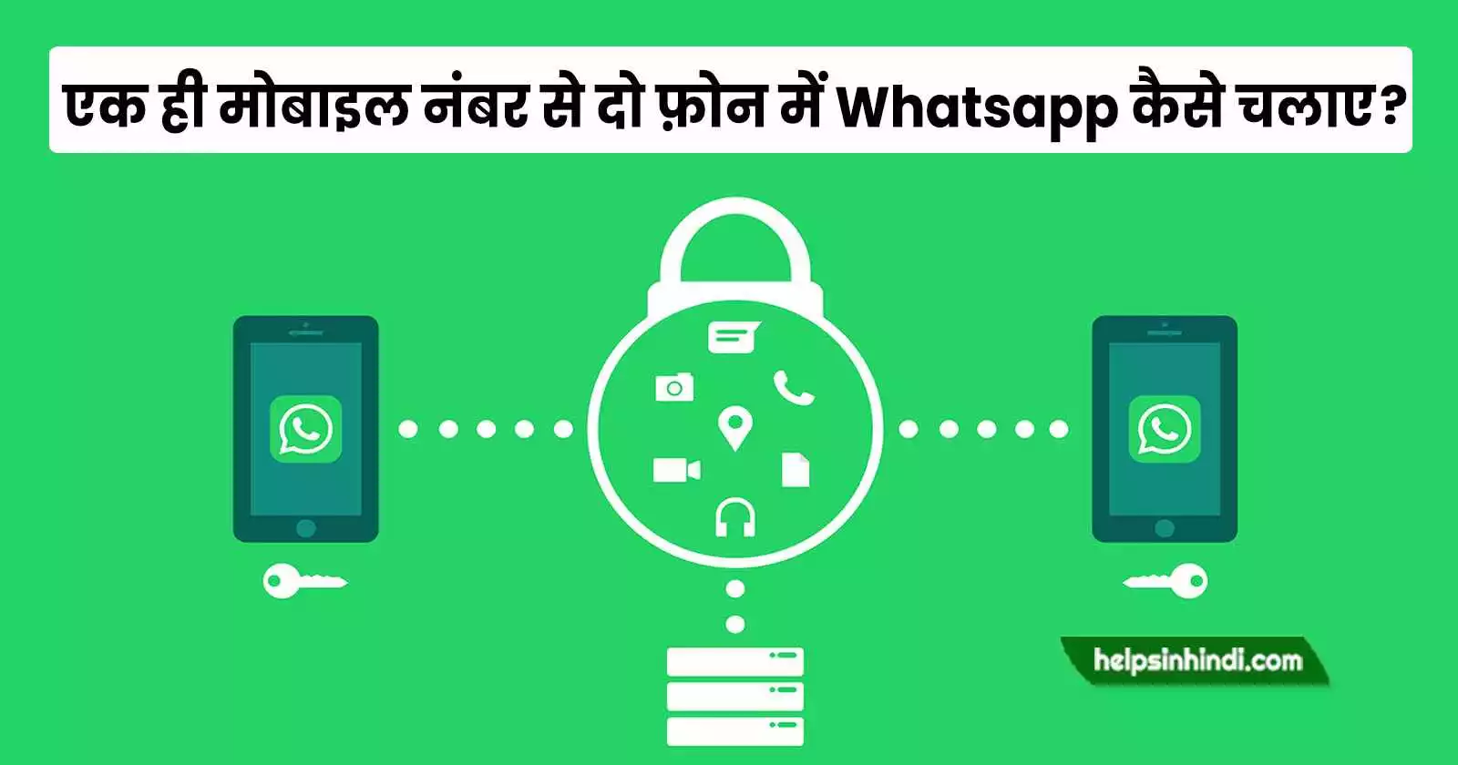 ek number se do phone me whatsapp kaise chalaye